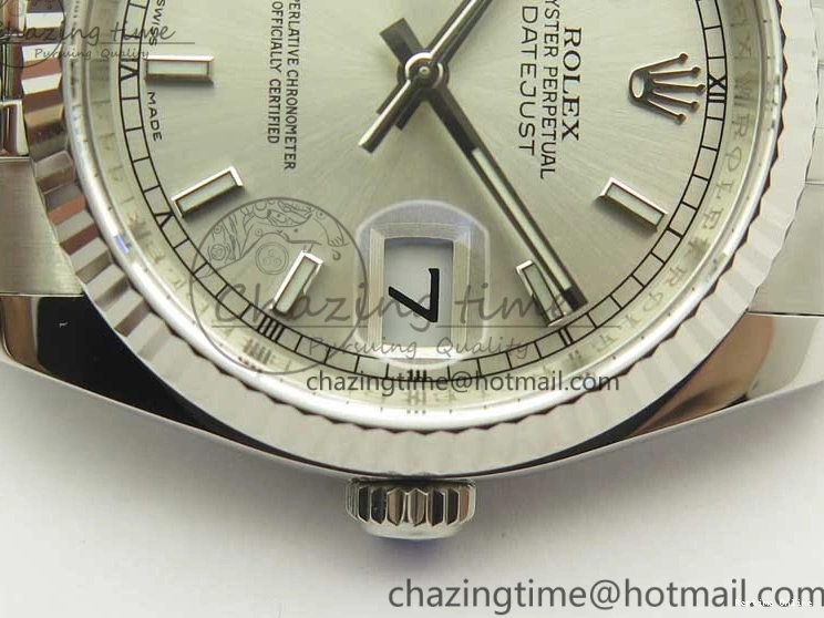 0104 DateJust 36 SS 116234 ARF 1:1 Best Edition 904L Steel Silver Dial on Jubilee Bracelet SH3135 V BestValue 3390